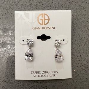 Giani Bernini Cubic Zirconia Sterling Silver drop earrings